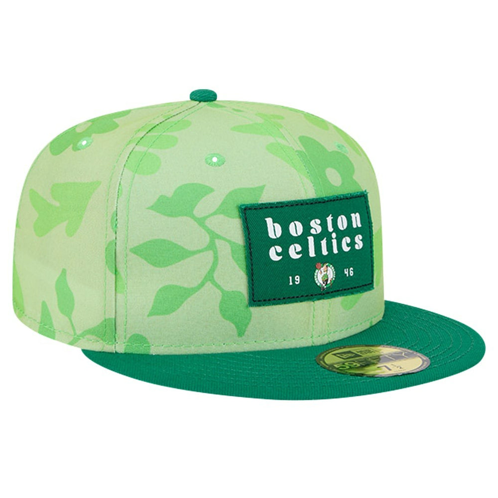 Boston Celtics Palm Fronds 2-Tone 59FIFTY Fitted Hat Kelly Green | New Era Lifestyle