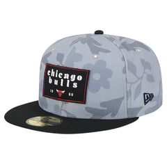 Chicago Bulls Palm Fronds 2-Tone 59FIFTY Fitted Hat Gray | New Era for sale