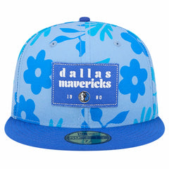 Dallas Mavericks Palm Fronds 2-Tone 59FIFTY Fitted Hat for sale Blue | New Era US