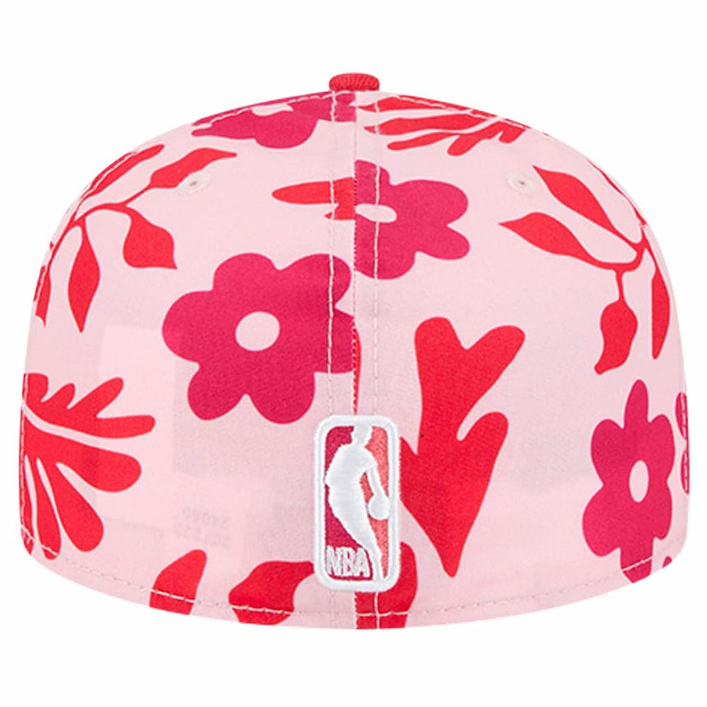 Atlanta Hawks Palm Fronds 2-Tone 59FIFTY Fitted Hat Red | New Era