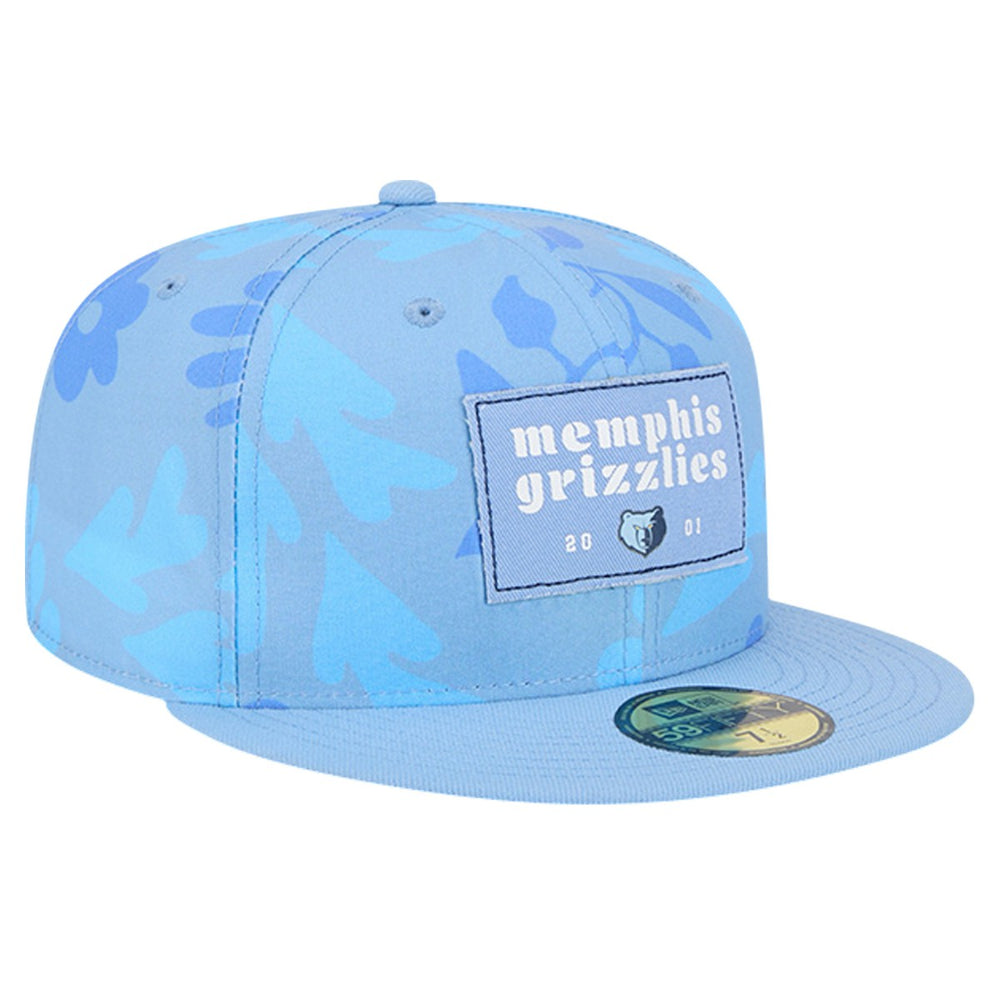 Memphis Grizzlies Palm Fronds 2-Tone 59FIFTY Fitted Hat Blue | New Era outlet