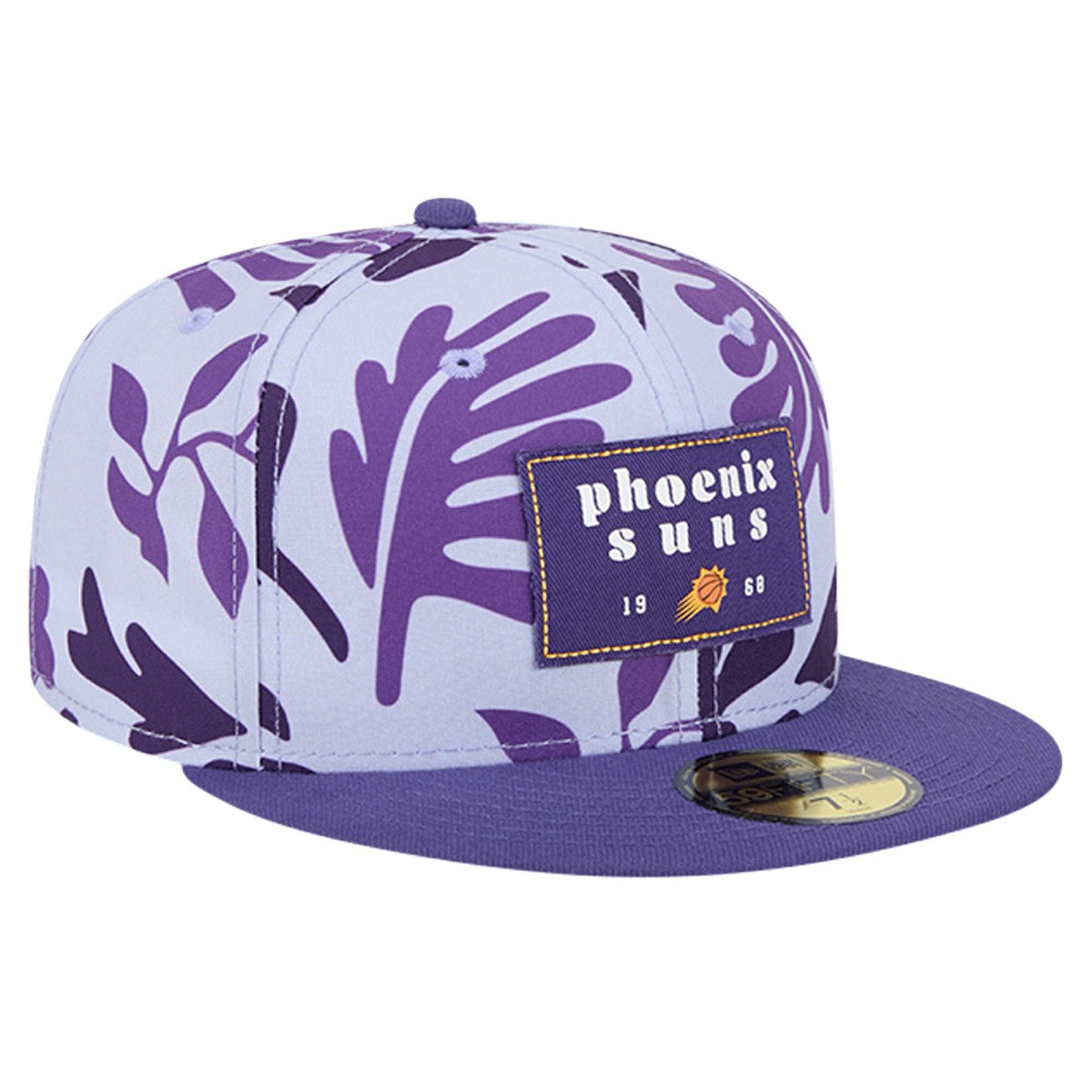 Phoenix Suns Palm Fronds 2-Tone 59FIFTY Fitted Hat Purple | New Era discount