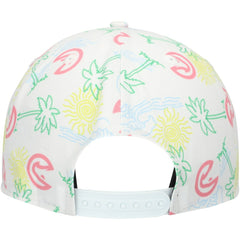 Atlanta Hawks Palm Trees and Waves Golfer Adjustable Hat White | New Era discount