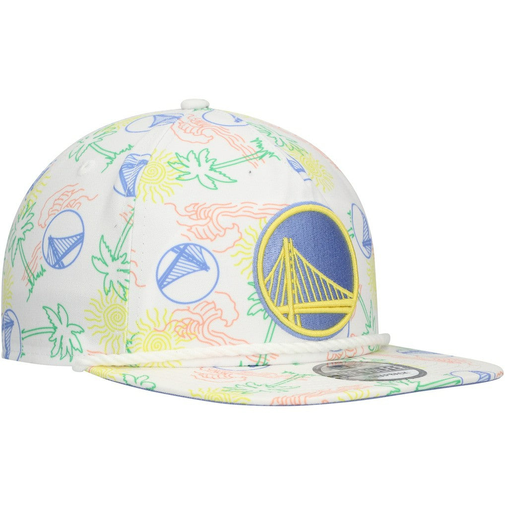 Golden State Warriors Palm Trees and Waves Golfer Adjustable Hat for sale White | New Era for sale