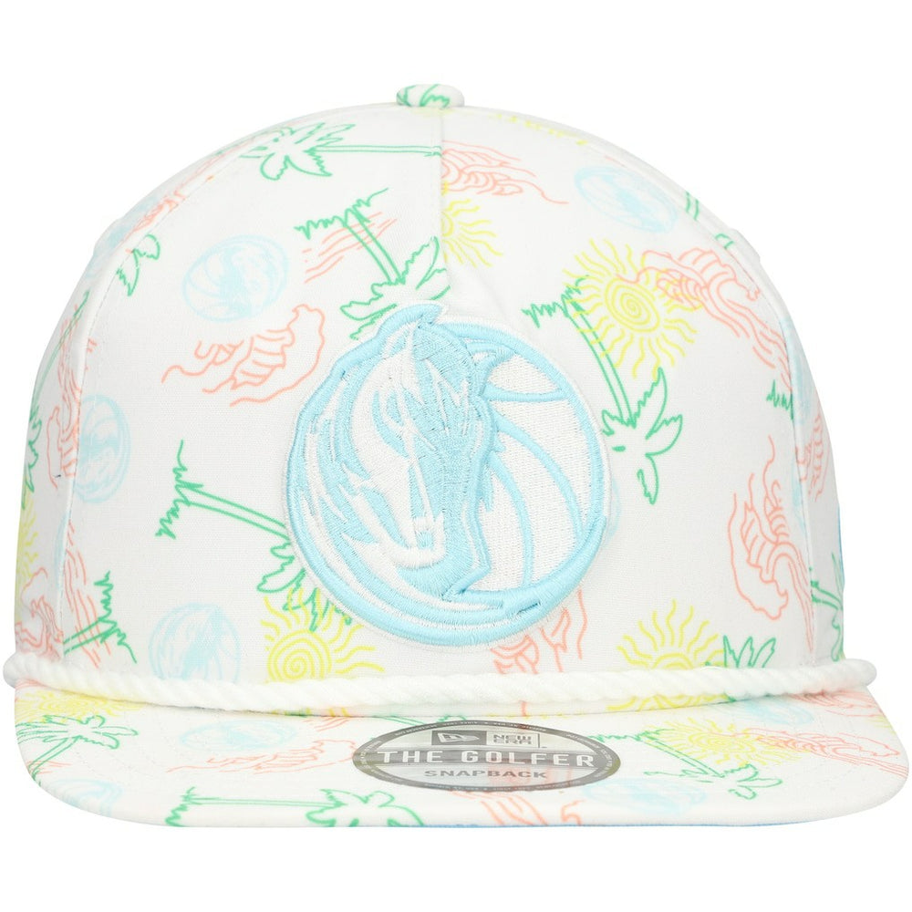 Dallas Mavericks Palm Trees and Waves Golfer Adjustable Hat for sale White | New Era Near Me