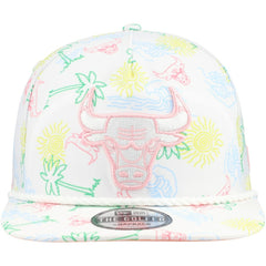 Chicago Bulls Palm Trees and Waves Golfer Adjustable Hat White | New Era Near Me