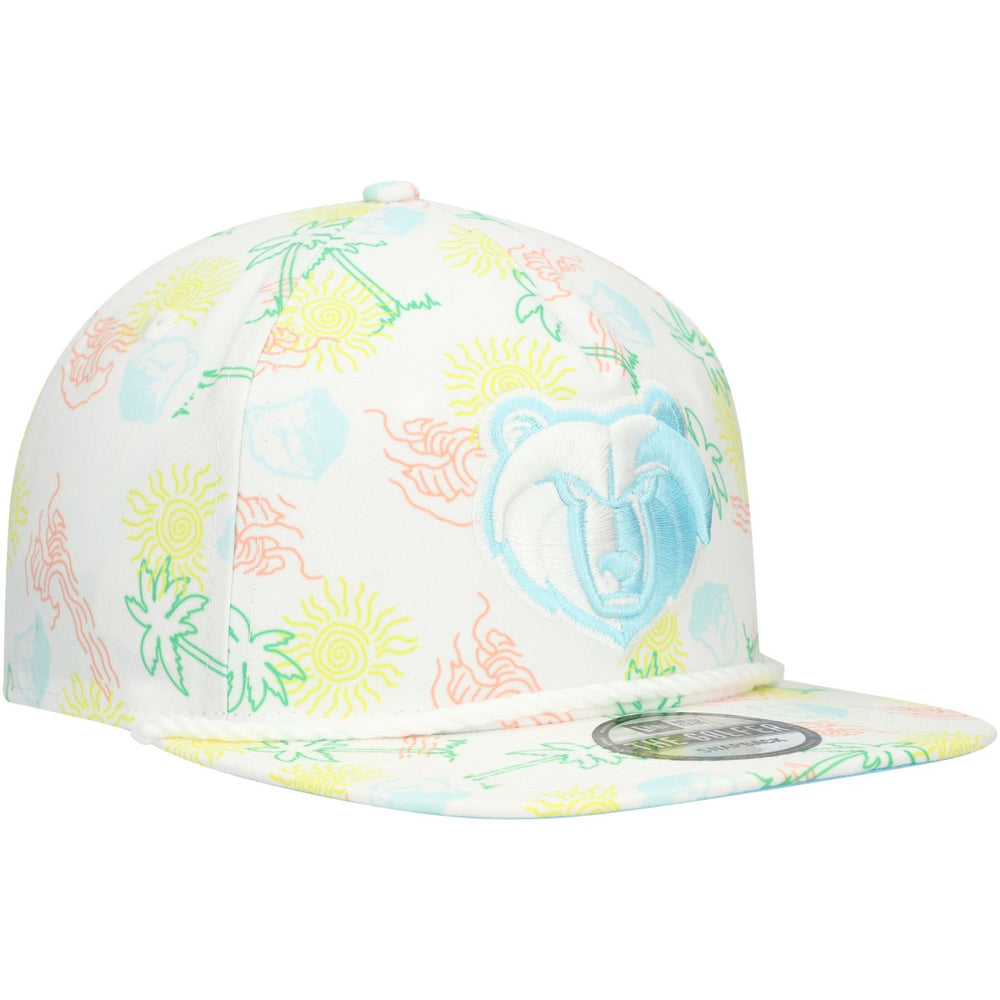 Memphis Grizzlies Palm Trees and Waves Golfer Adjustable Hat White | New Era online