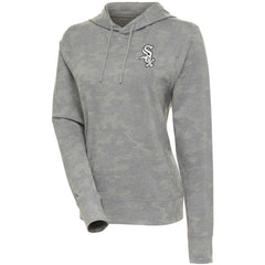 Chicago White Sox Antigua Women's Brushed Metallic Respite Pullover Hoodie - White - MLB Online