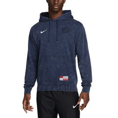 Paris Saint-Germain Club Washed Pullover Hoodie Navy - Nike outlet
