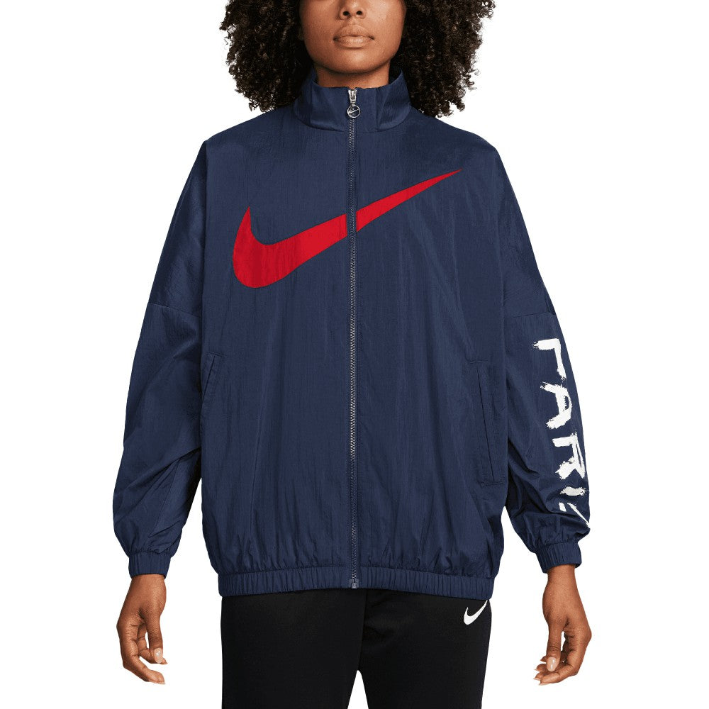 Paris Saint-Germain Women's Essential Windrunner Full-Zip Jacket Navy - Nike