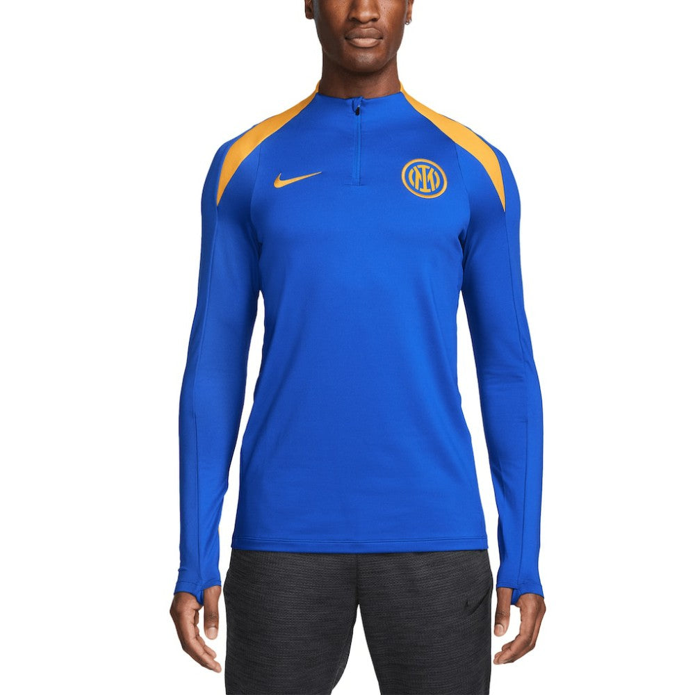 Inter Milan 2024/25 Third Strike Drill Performance Quarter-Zip Pullover Top Blue - Nike