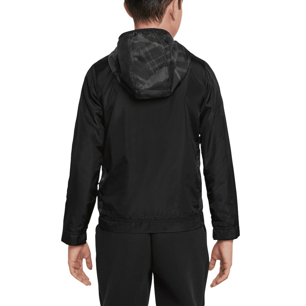 Chelsea Youth Amplify Windrunner Anorak Half-Zip Hoodie Jacket Black - Nike