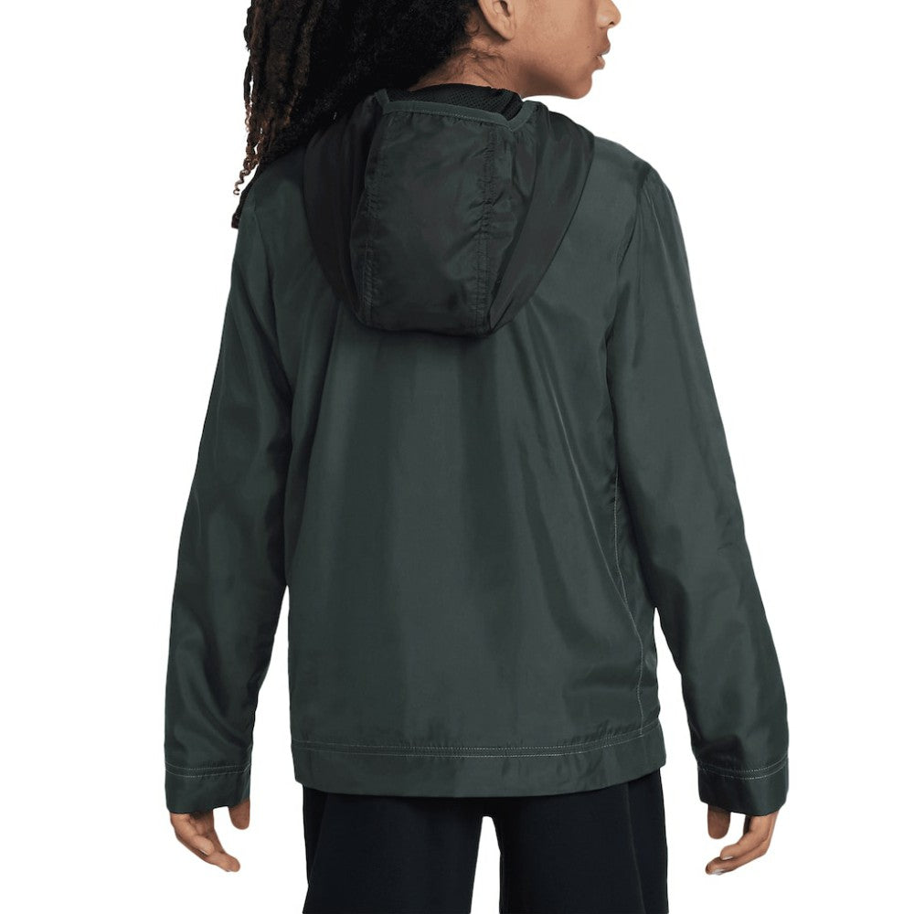 Liverpool Youth Amplify Windrunner Anorak Half-Zip Hoodie Jacket Black - Nike Discount
