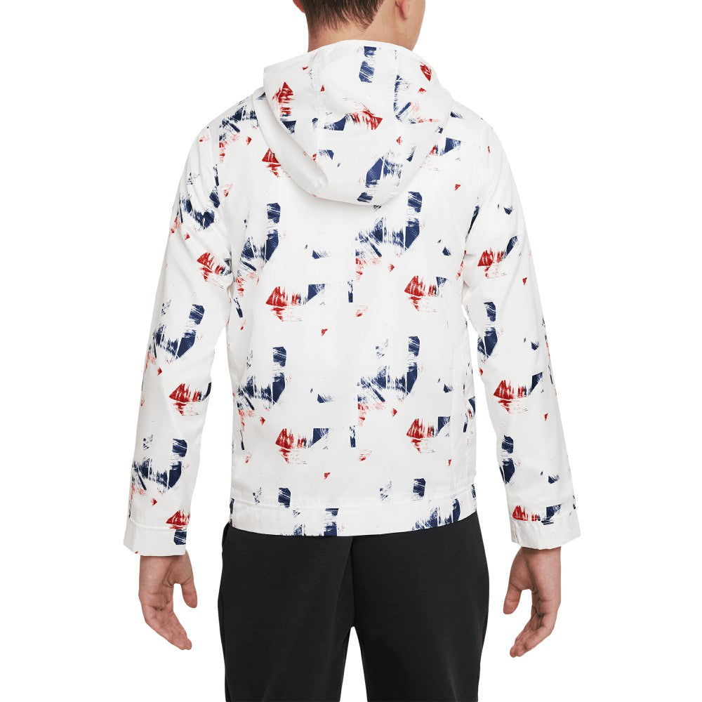 Paris Saint-Germain Youth Amplify Anorak Half-Zip Hoodie Jacket White - Nike