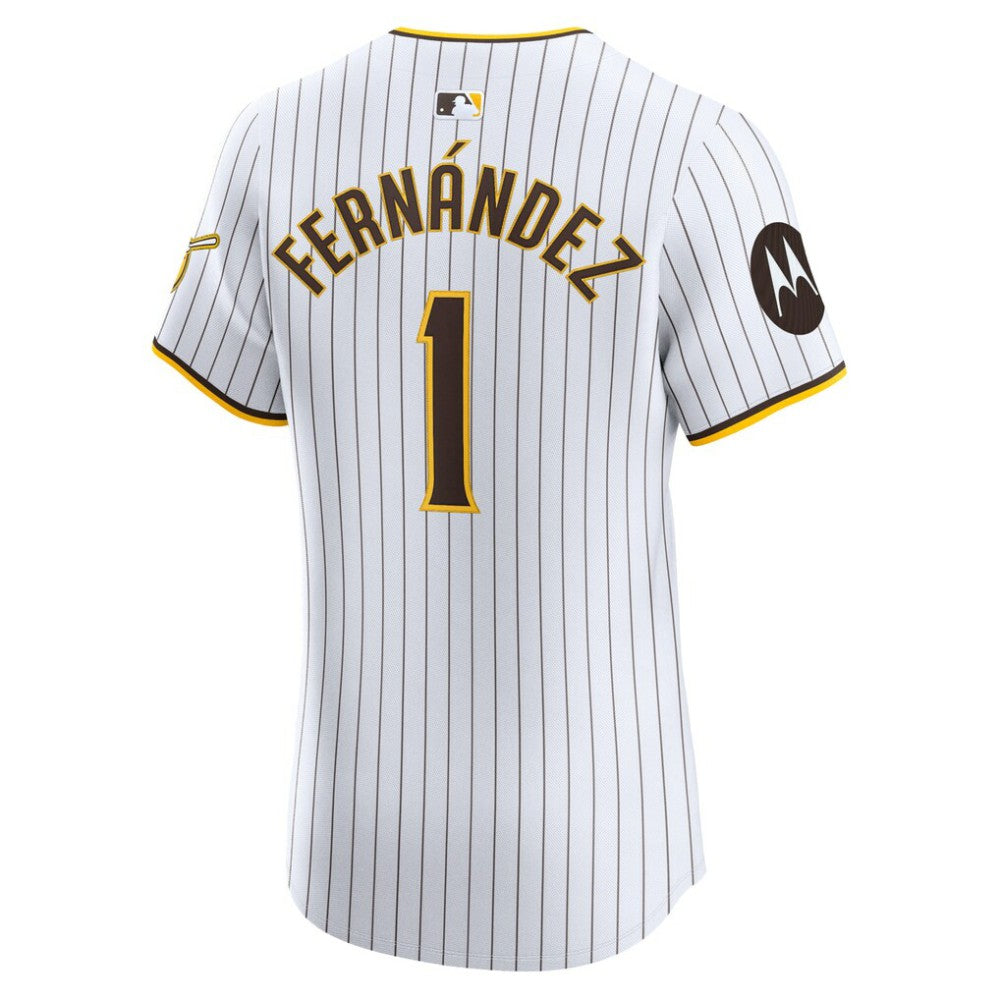 Tony Fernández San Diego Padres Nike Home Elite Sponsor Patch Player Jersey - White - Nike on Sale