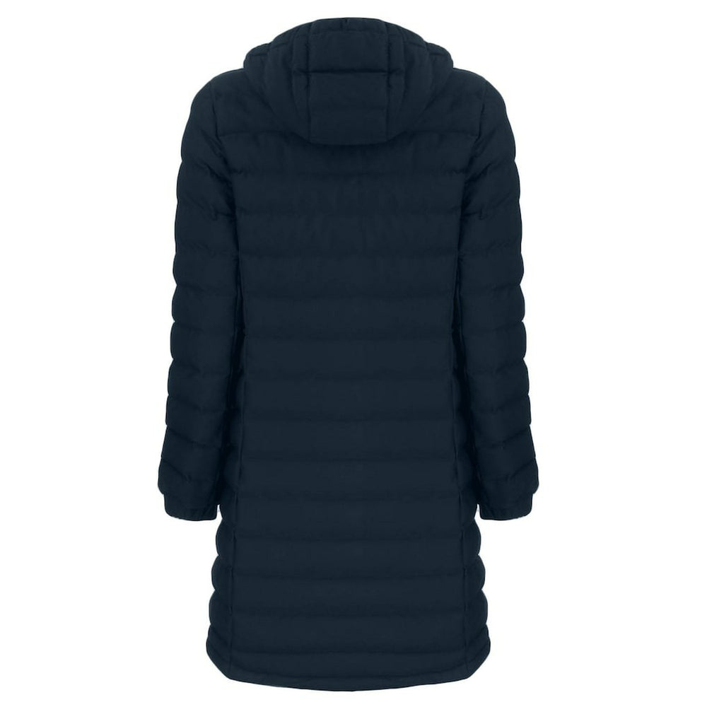 New England Patriots Cutter & Buck Women's Mission Ridge Repreve Eco Insulated Long Full-Zip Puffer Jacket Navy