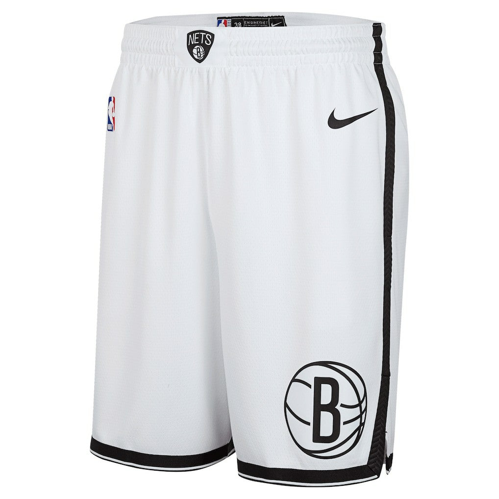 Brooklyn Nets 2024/25 Association Edition Swingman Shorts White | Nike