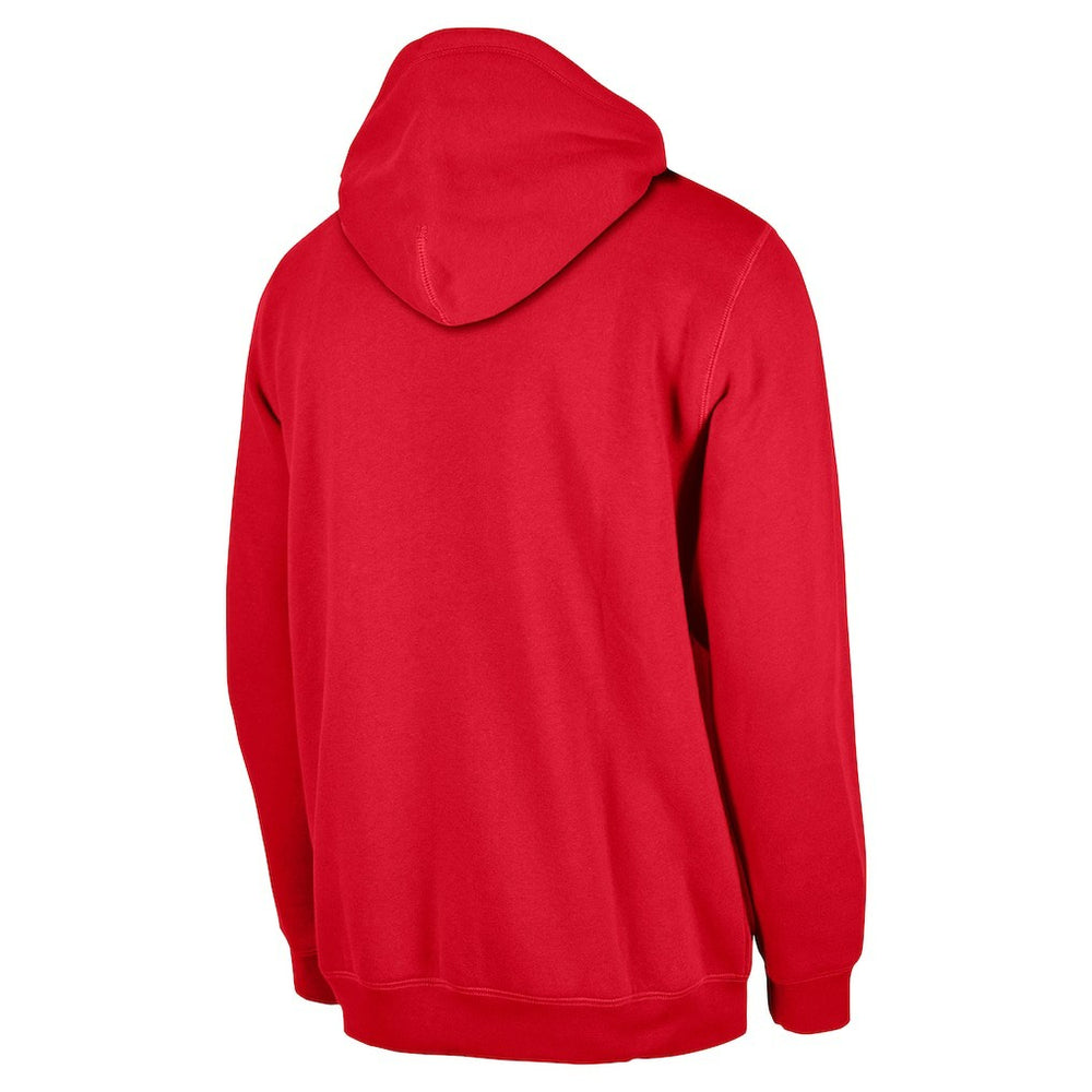 San Francisco 49ers New Era 3rd Down Plaid Pullover Hoodie Scarlet