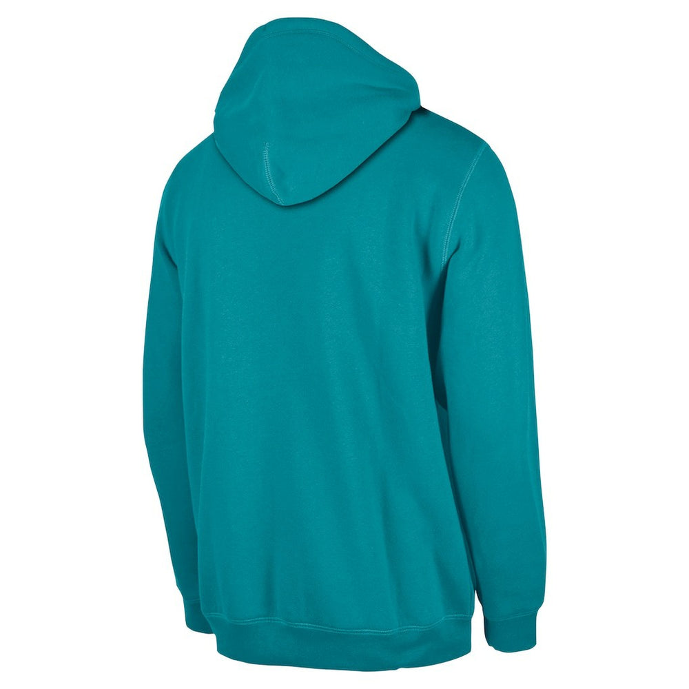 Miami Dolphins New Era 3rd Down Plaid Pullover Hoodie Teal