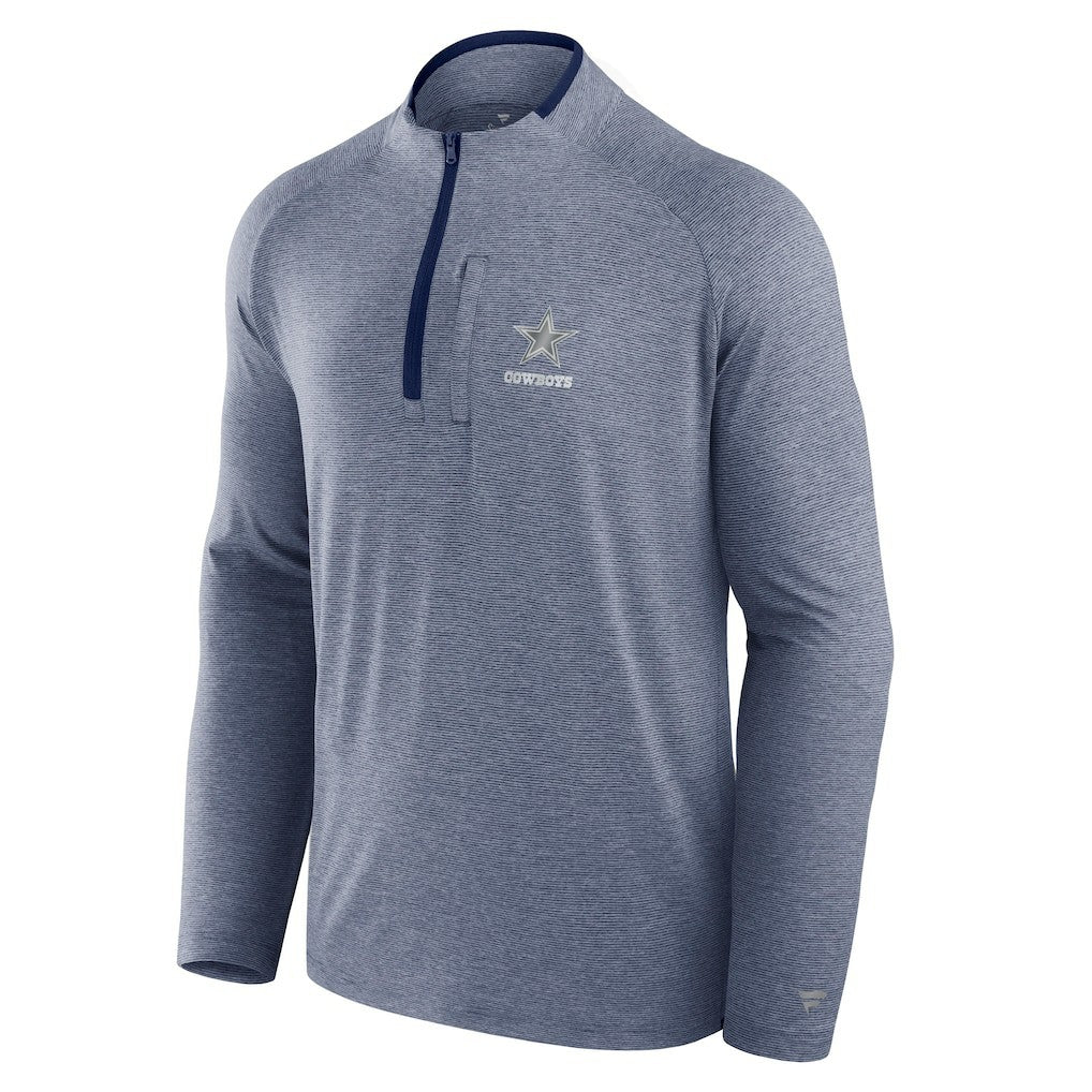 Fanatics Dallas Cowboys Unisex Front Office Performance Primary Quarter-Zip Jacket Navy