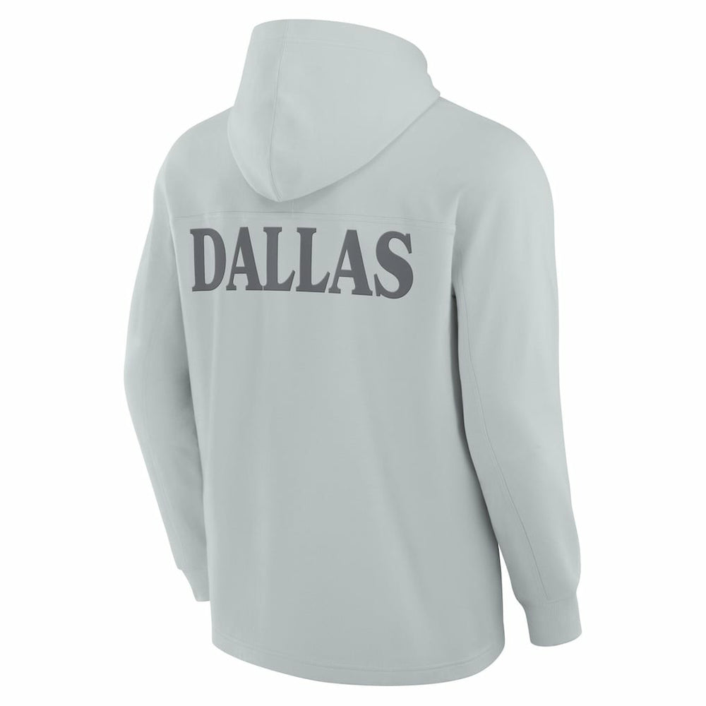 Fanatics Dallas Cowboys Elements Blaze Tri-Blend Long Sleeve Hoodie T-Shirt Gray