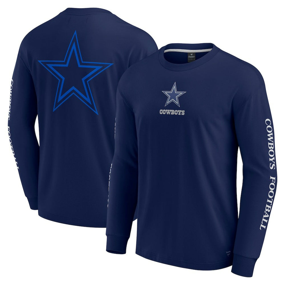 Fanatics Dallas Cowboys Unisex Elements Strive Long Sleeve T-Shirt Navy