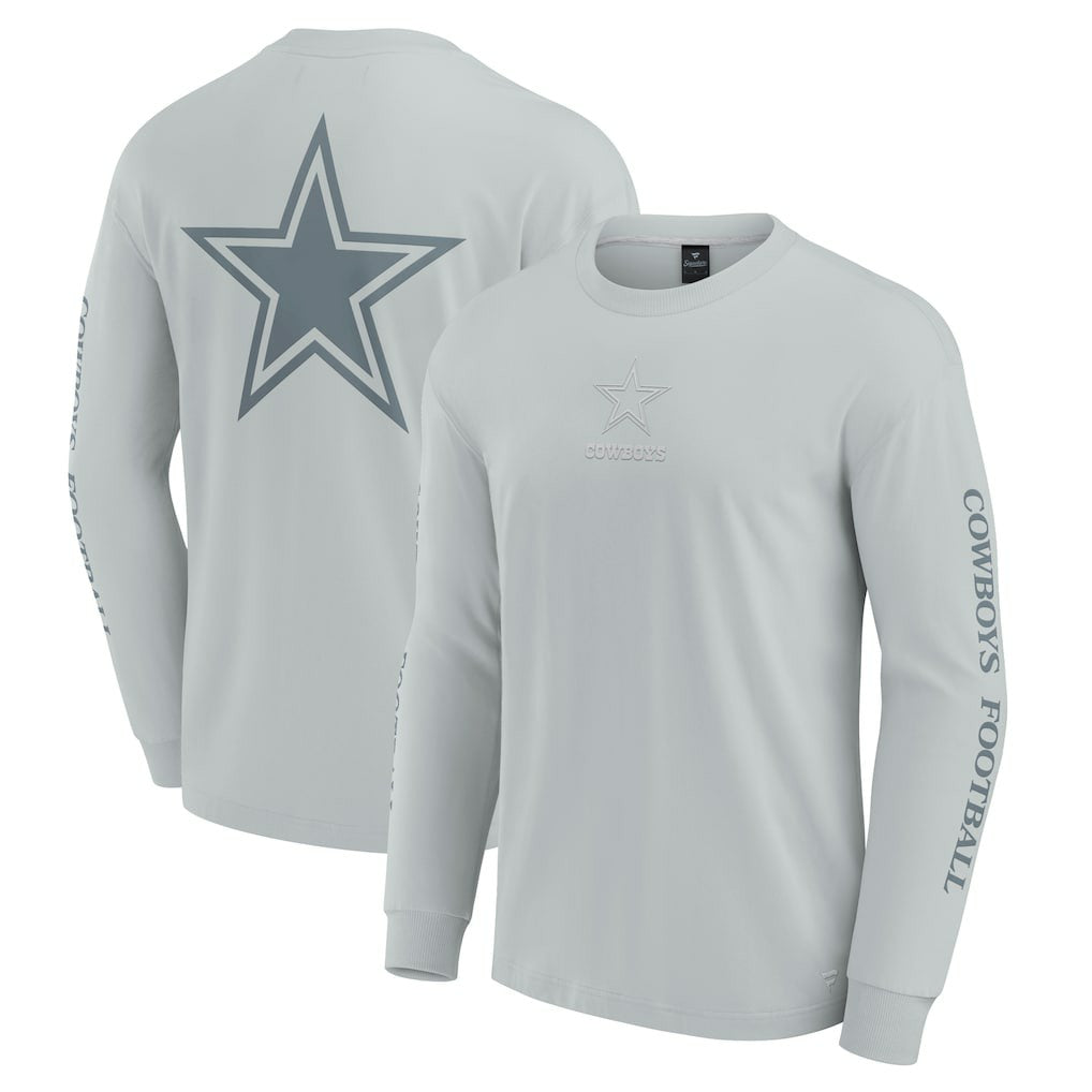 Fanatics Dallas Cowboys Unisex Elements Strive Long Sleeve T-Shirt Gray