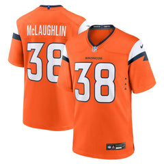 Nike Jaleel McLaughlin Denver Broncos Team Game Jersey Orange