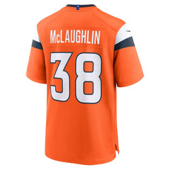 Nike Jaleel McLaughlin Denver Broncos Team Game Jersey Orange