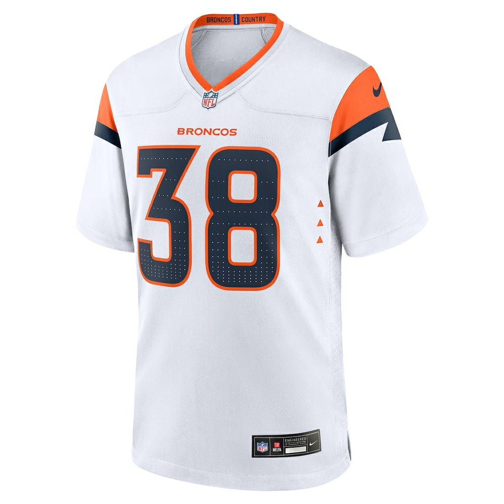Nike Jaleel McLaughlin Denver Broncos Game Jersey White