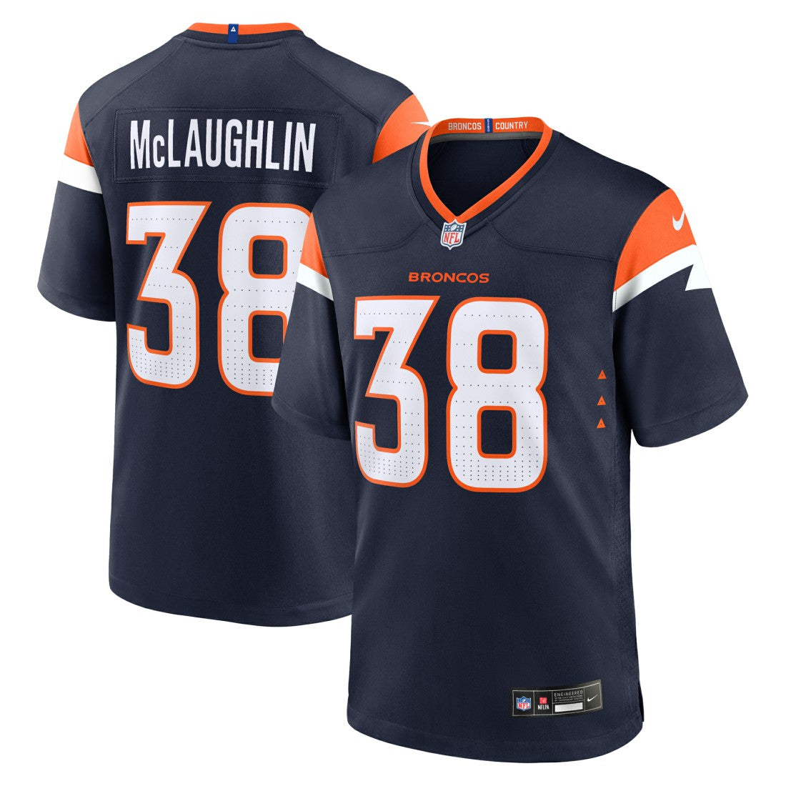 Nike Jaleel McLaughlin Denver Broncos Alternate Game Jersey Navy