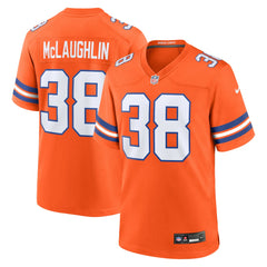 Nike Jaleel McLaughlin Denver Broncos Mile High Collection 1977 Throwback Player Game Jersey Orange