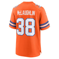 Nike Jaleel McLaughlin Denver Broncos Mile High Collection 1977 Throwback Player Game Jersey Orange