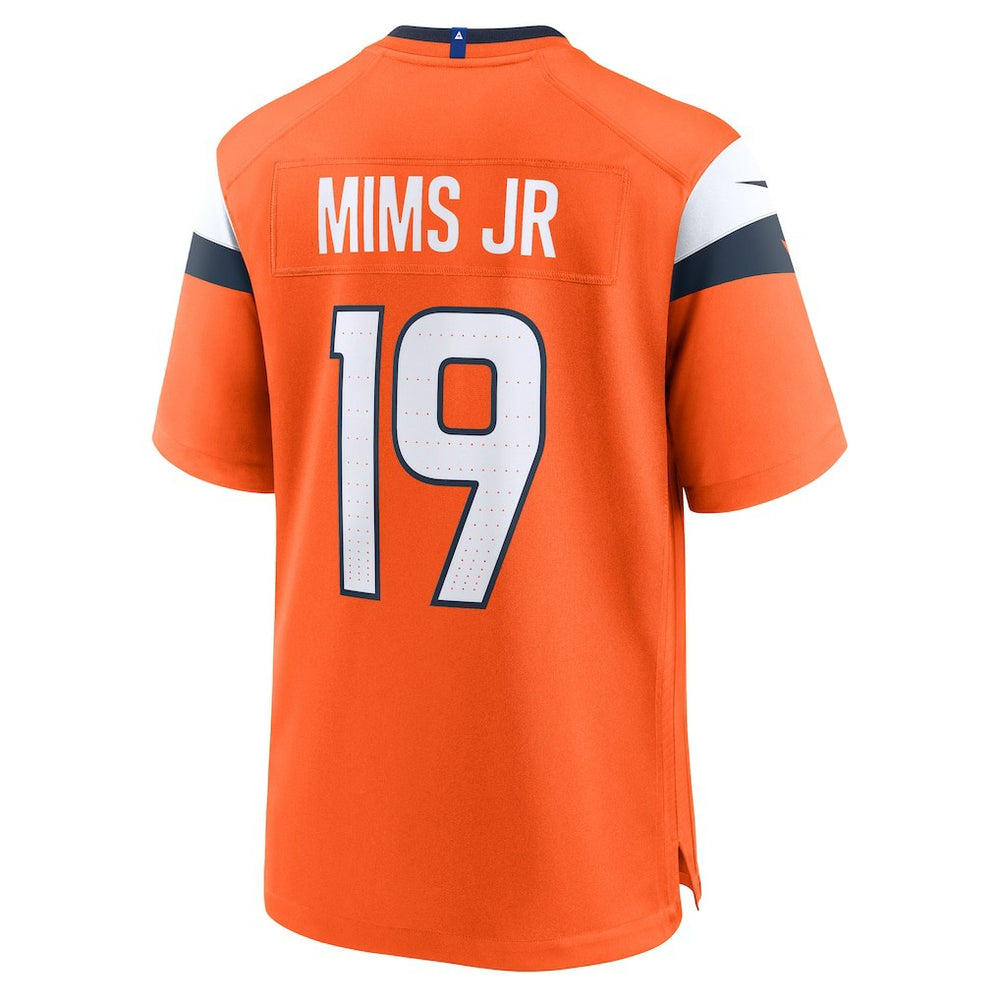 Nike Marvin Mims Jr Denver Broncos Team Game Jersey Orange
