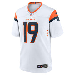 Nike Marvin Mims Jr Denver Broncos Game Jersey White