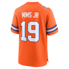 Nike Marvin Mims Jr Denver Broncos Mile High Collection 1977 Throwback Player Game Jersey Orange