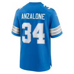 Nike Alex Anzalone Detroit Lions Game Jersey Blue