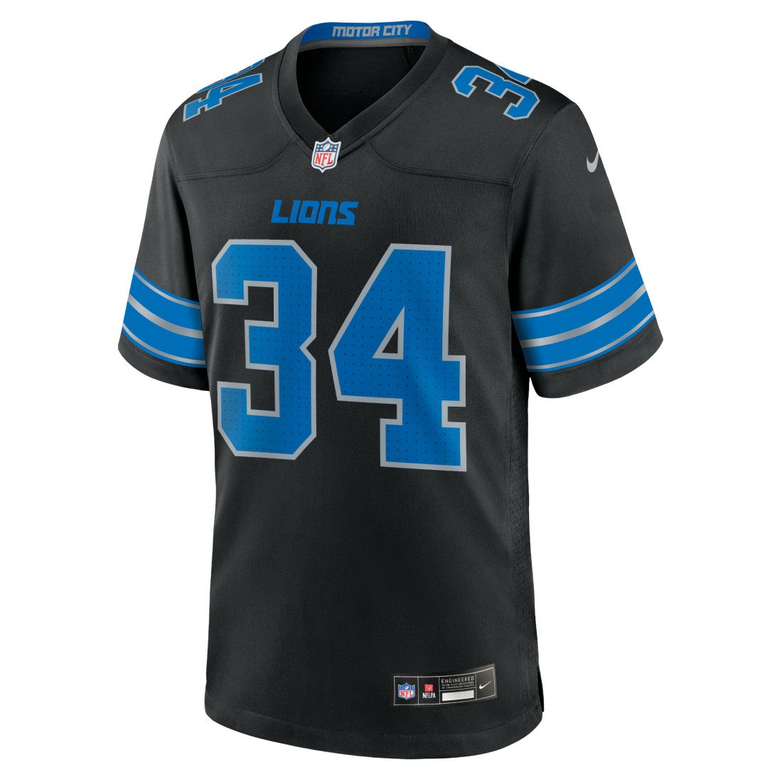 Nike Alex Anzalone Detroit Lions 2nd Alternate Game Jersey Black