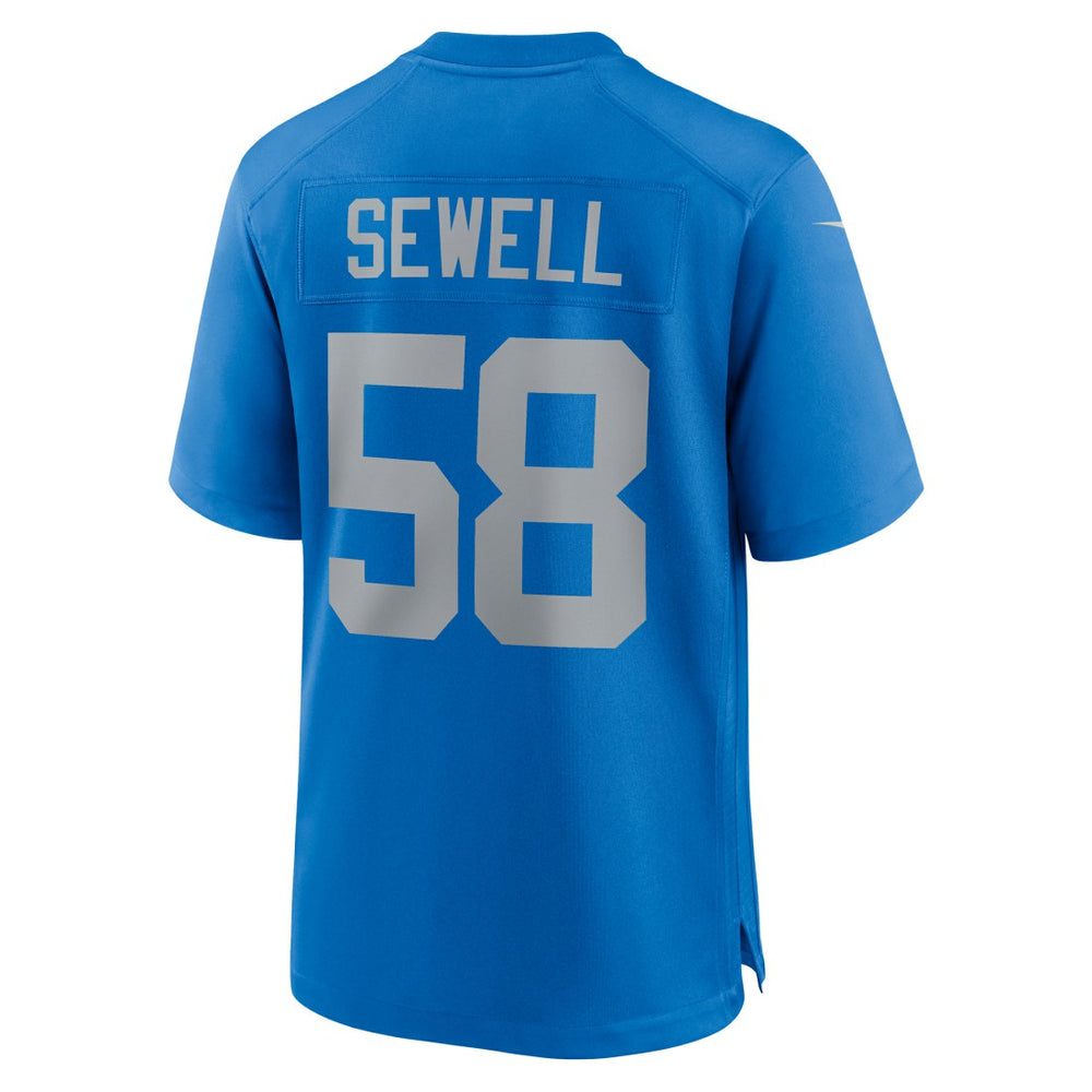 Nike Penei Sewell Detroit Lions Alternate Game Jersey Blue