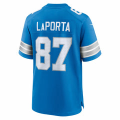 Nike Sam LaPorta Detroit Lions Game Jersey Blue