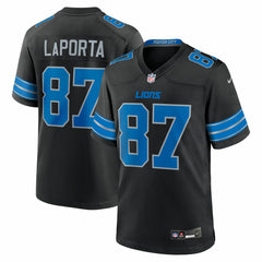 Nike Sam LaPorta Detroit Lions 2nd Alternate Game Jersey Black