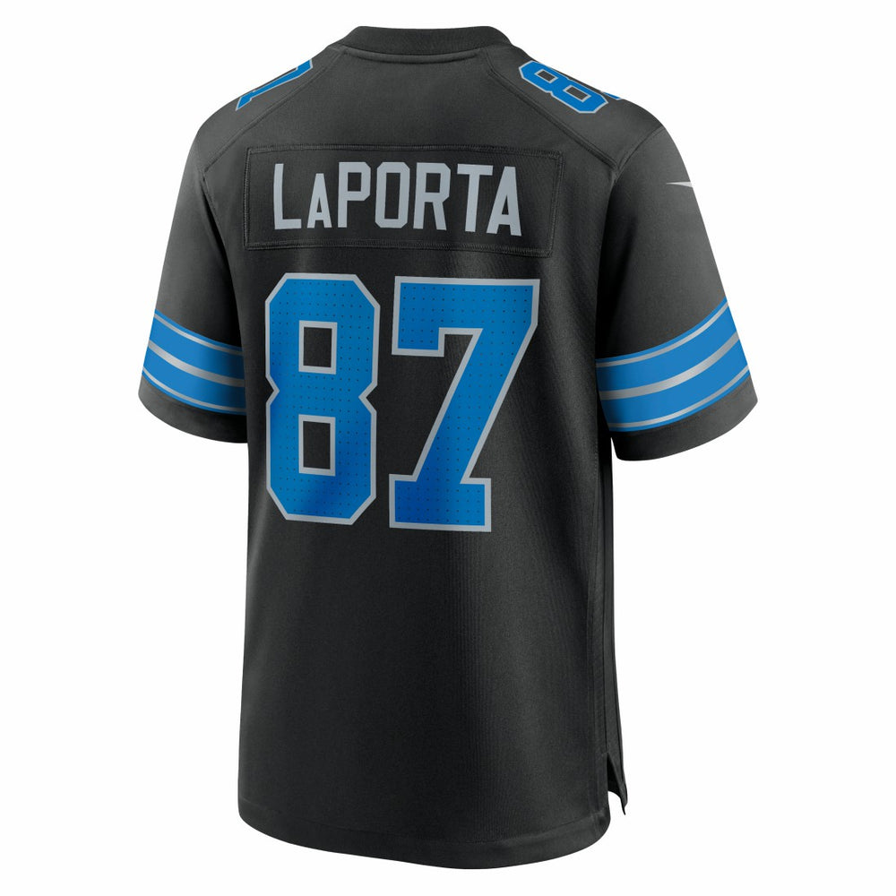 Nike Sam LaPorta Detroit Lions 2nd Alternate Game Jersey Black