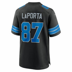 Nike Sam LaPorta Detroit Lions 2nd Alternate Game Jersey Black
