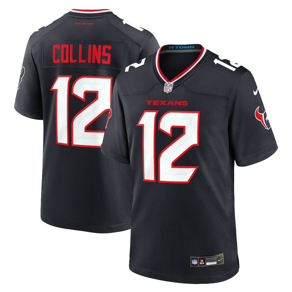 Nike Nico Collins Houston Texans Game Jersey Navy