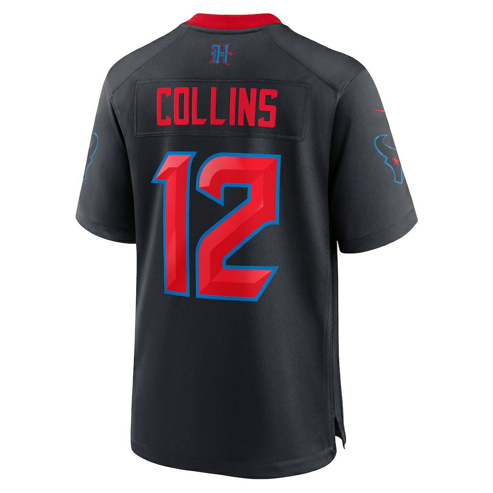 Nike Nico Collins Houston Texans 2nd Alternate Game Jersey Navy