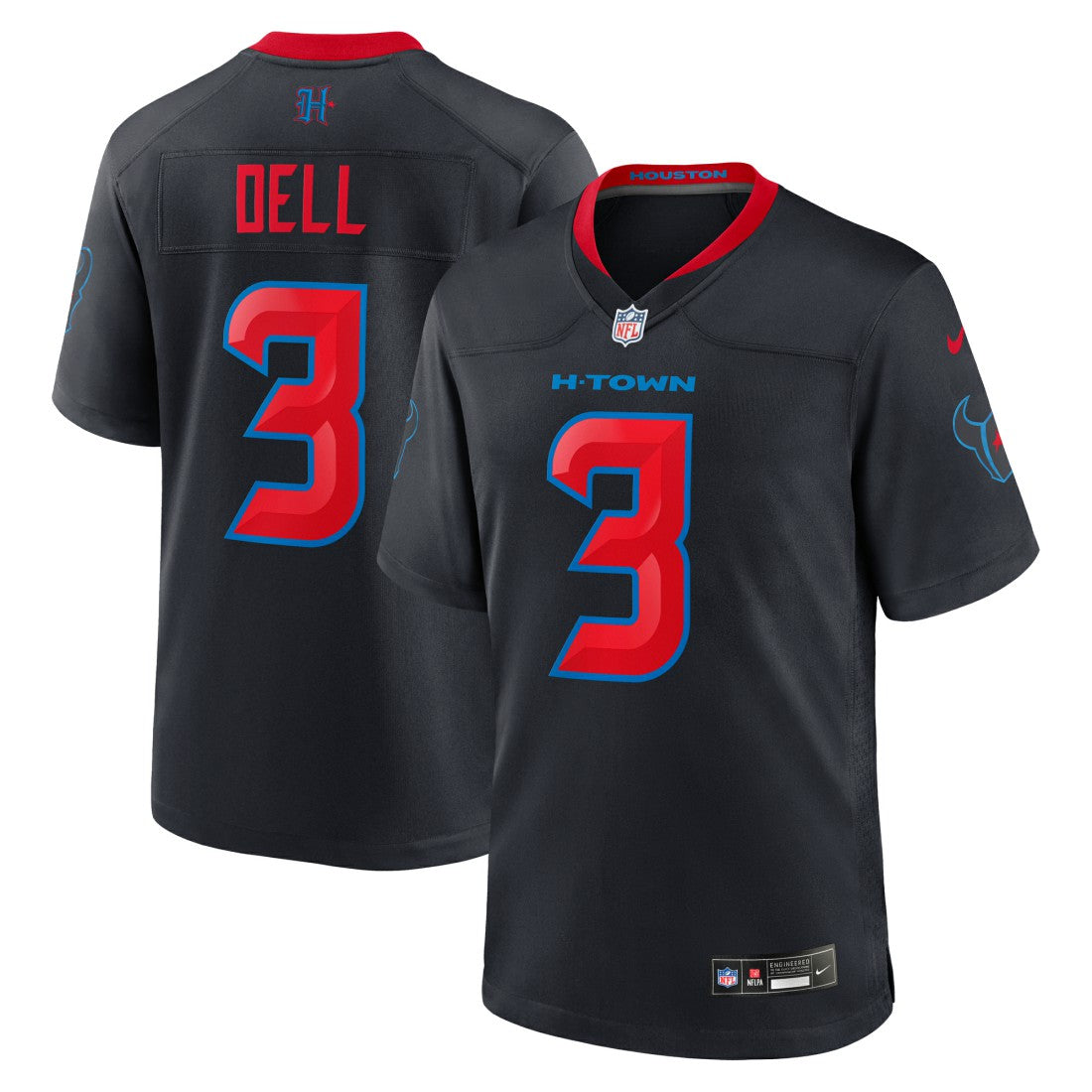 Nike Tank Dell Houston Texans 2nd Alternate Game Jersey Navy