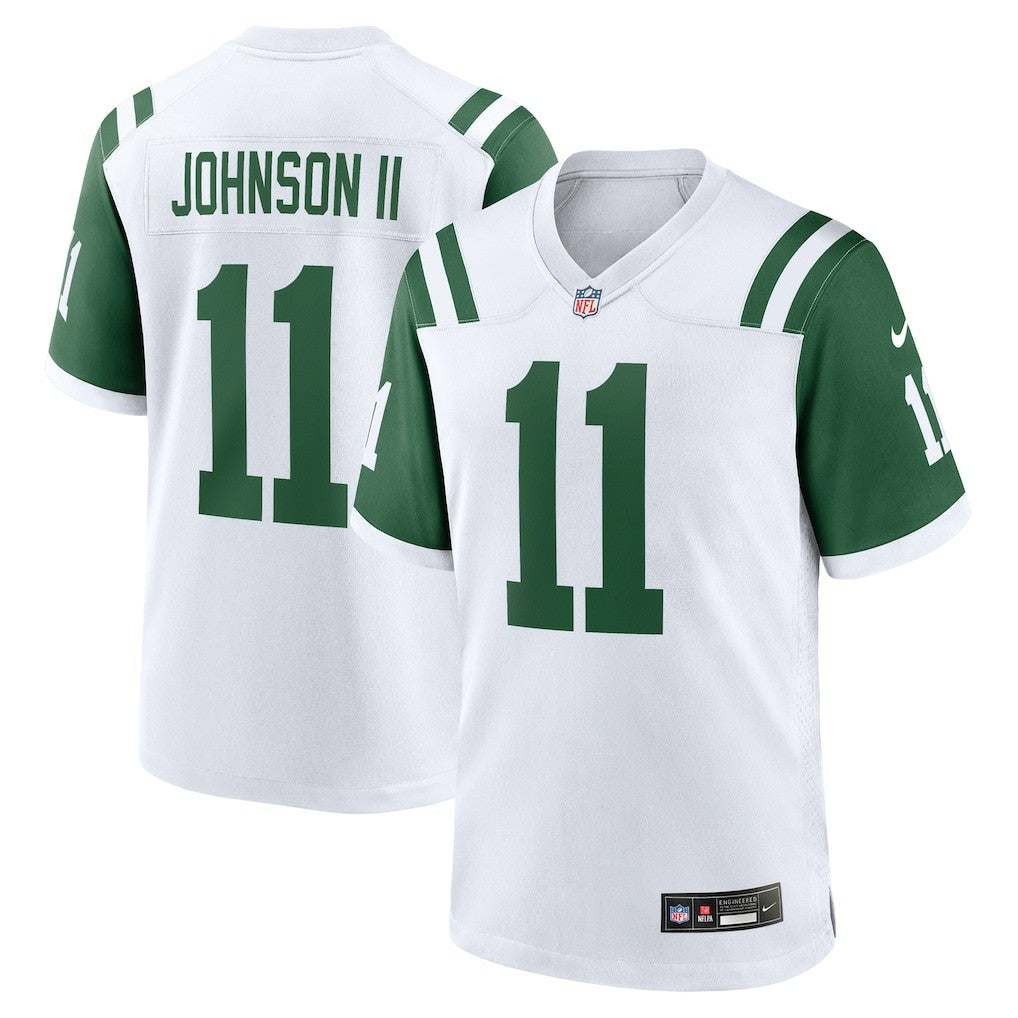 Nike Jermaine Johnson II New York Jets Classic Alternate Game Jersey White