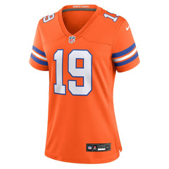 Nike Marvin Mims Jr Denver Broncos Women's Mile High Collection 1977 Throwback Player Game Jersey Orange