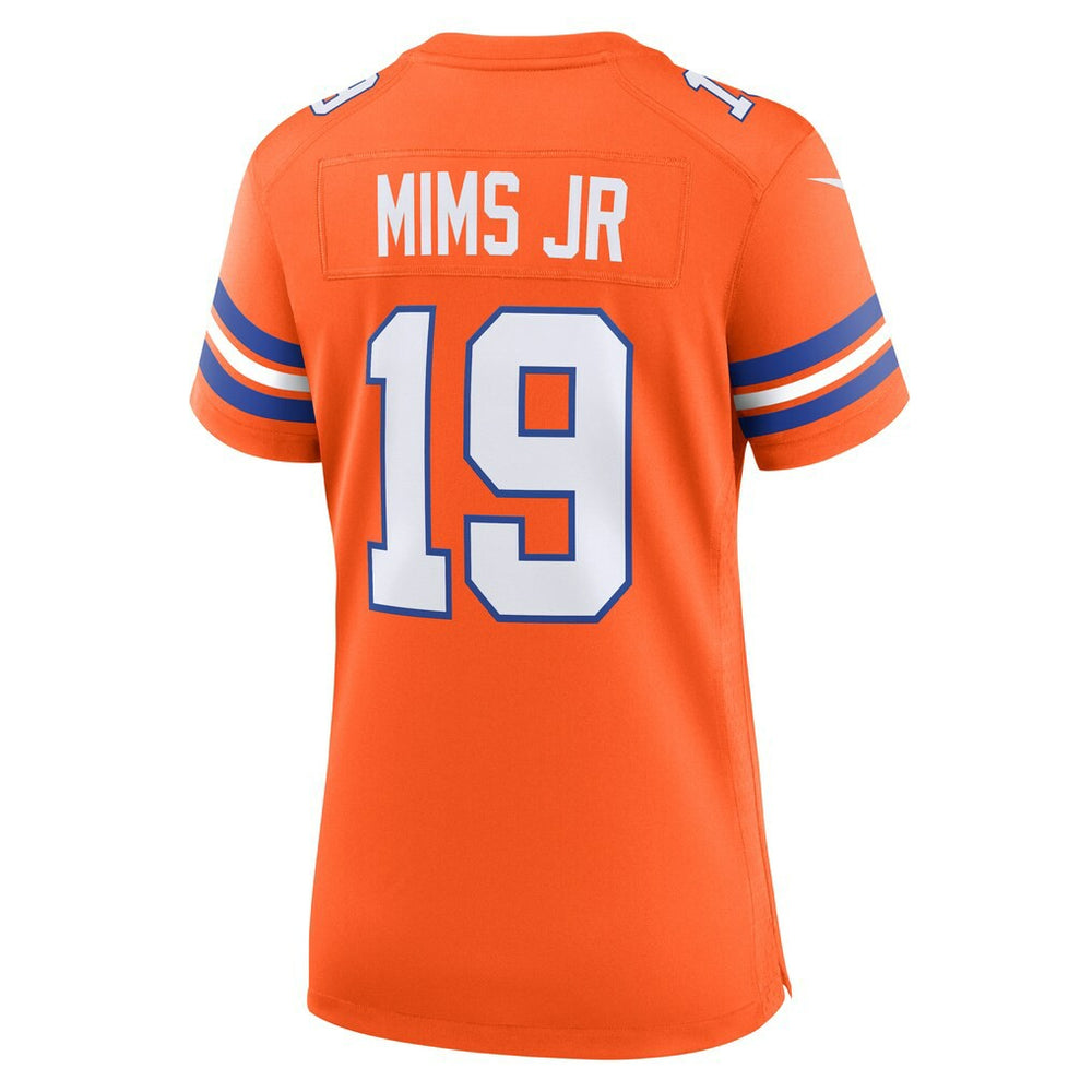 Nike Marvin Mims Jr Denver Broncos Women's Mile High Collection 1977 Throwback Player Game Jersey Orange