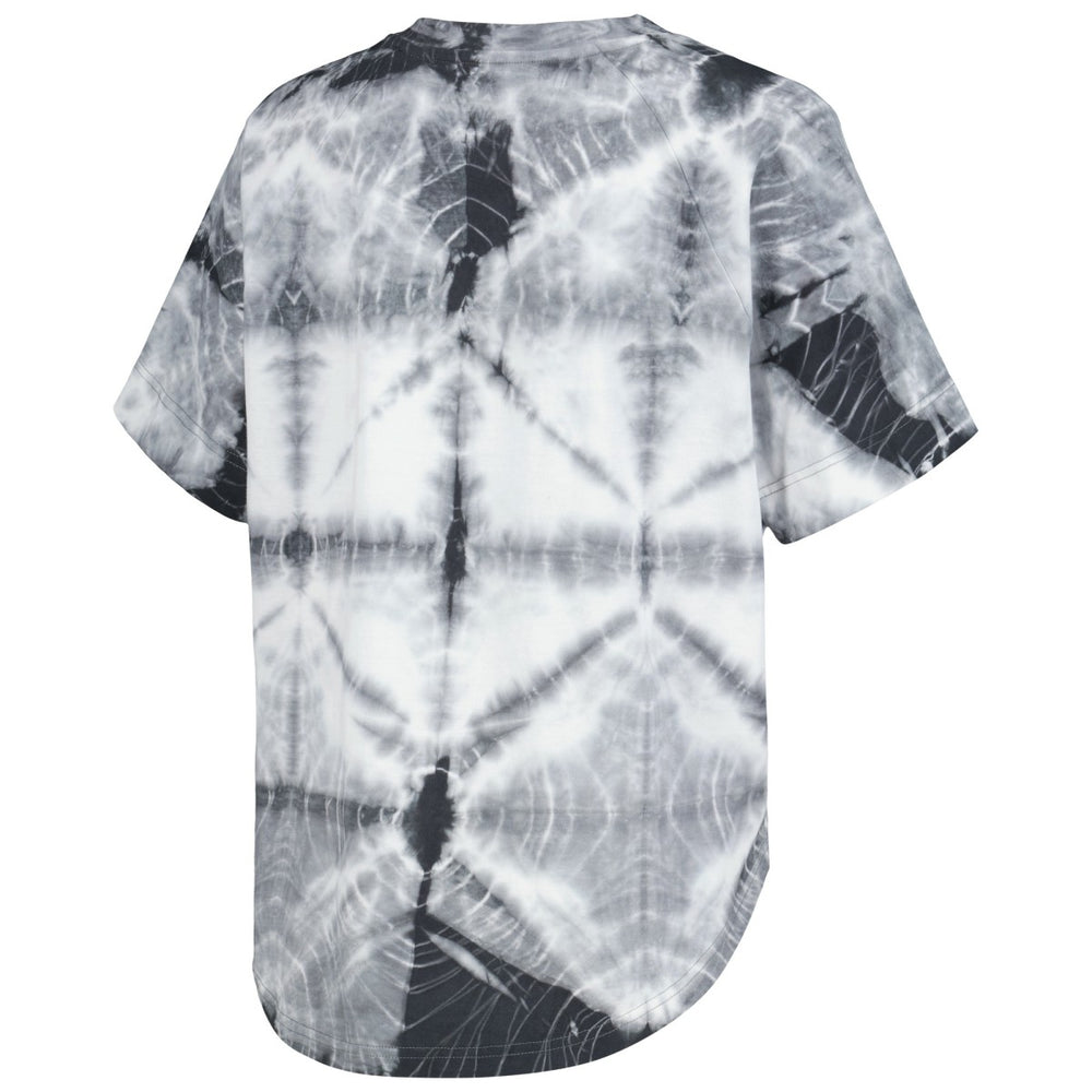 Phoenix Suns G-III 4Her by Carl Banks Women's Tournament Raglan Oversized Tie-Dye V-Neck T-Shirt Black